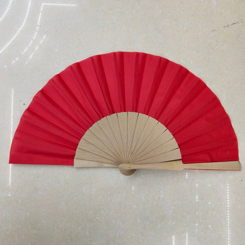 德祯   9寸原木长梢布扇   西班牙 素面布扇产品图