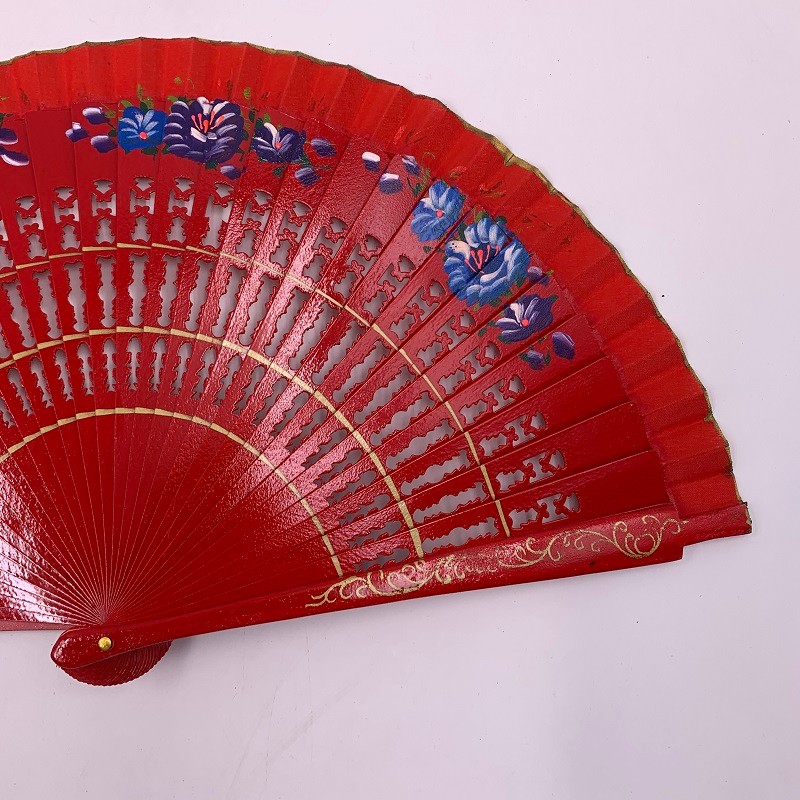 网红汉服甩扇  好开合扇子  旗袍走秀跳舞扇  西班牙跳舞扇  双面画花详情图5