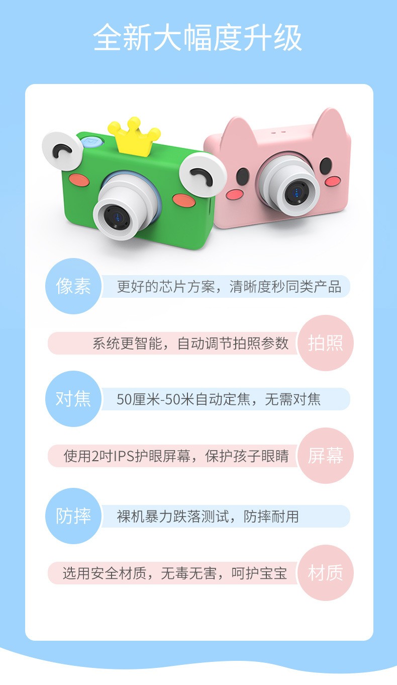 跨境爆款第五代儿童数码卡通小相机迷你儿童玩具照相机摄像机单反详情图13