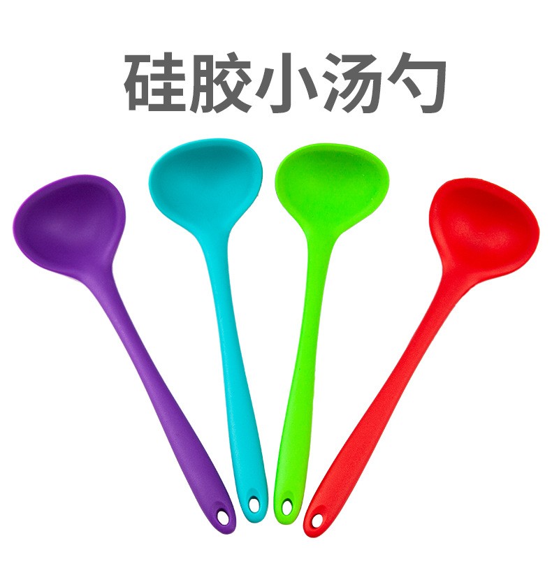 Silicone small soup spoon detail image 5