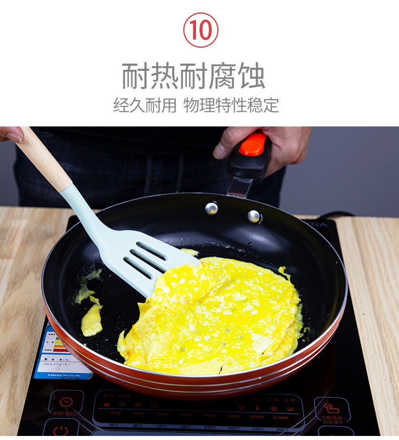 A 11-piece set of silicone kitchenware for pasta grabs detail image 8