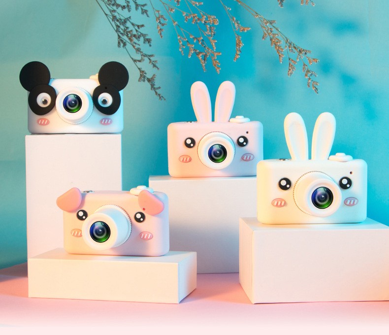 Wholesale of genuine best-selling third-generation PLUS children's cartoon digital camera silicone small single-lens reflex action camera toys detail image 17