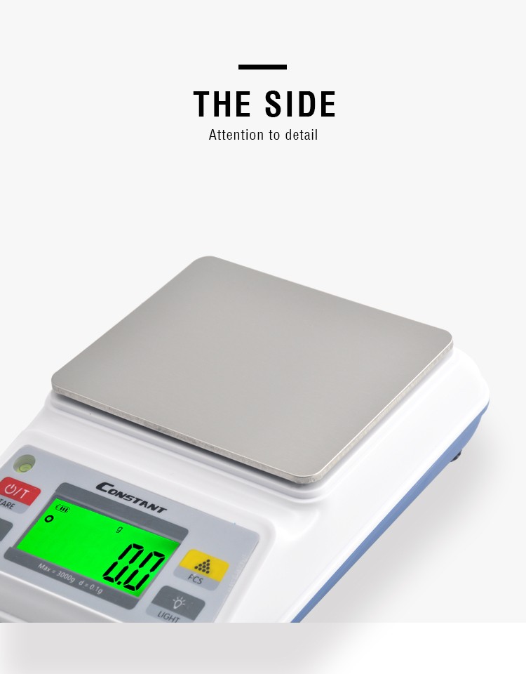 [Constant-653C] Electronic jewelry scale, laboratory balance, high-precision weight scale, green backlight display detail image 5