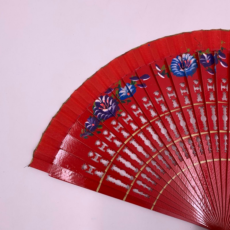 网红汉服甩扇  好开合扇子  旗袍走秀跳舞扇  西班牙跳舞扇  双面画花详情图3