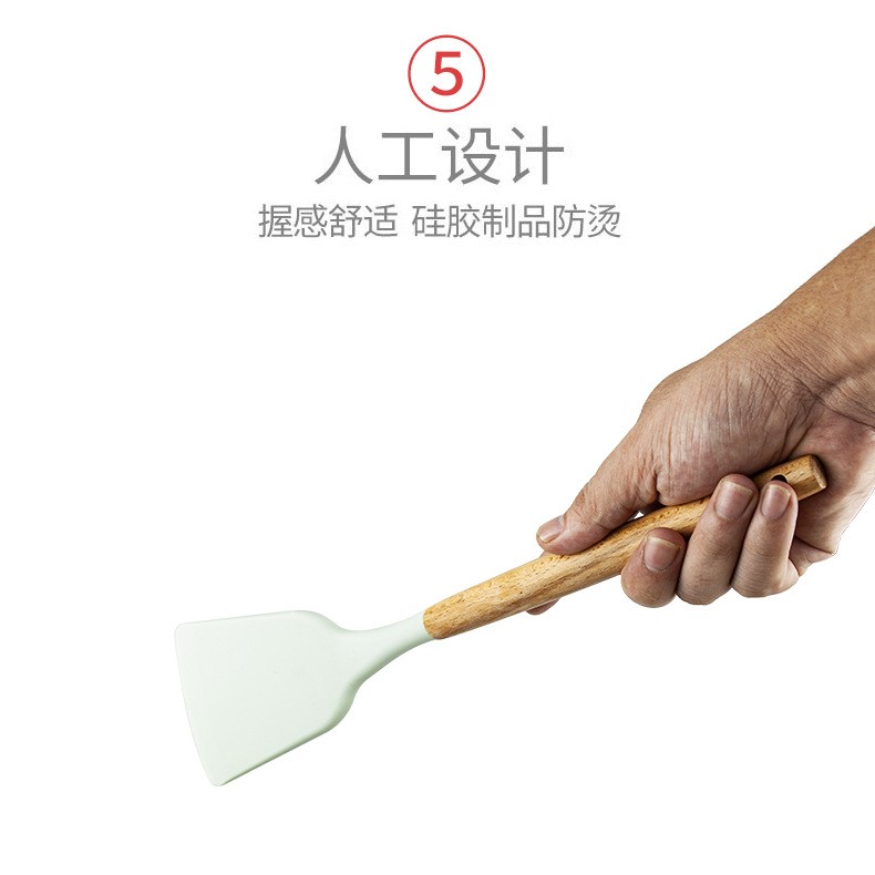 A 11-piece set of silicone kitchenware for pasta grabs detail image 1