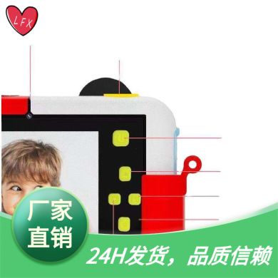 wifi卡通儿童相机双镜头迷你单反运动摄像数码照相机玩具跨境白底实物图
