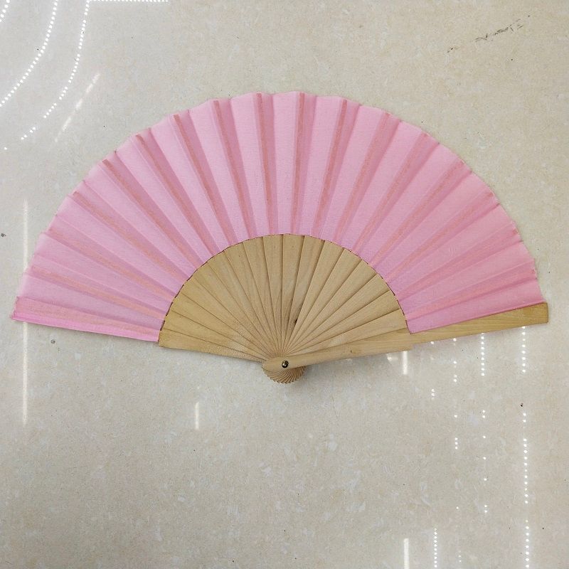 德祯   9寸原木长梢布扇   西班牙 素面布扇细节图