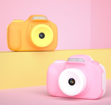 Wholesale of cross-border new cartoon children's mini digital camera, small single-lens reflex cat dual-lens camera toys details Picture