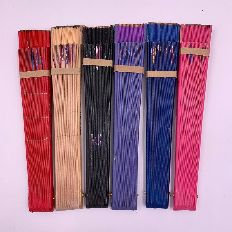 网红汉服甩扇  好开合扇子  旗袍走秀跳舞扇  西班牙跳舞扇  双面画花详情图16