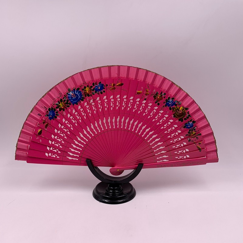 网红汉服甩扇  好开合扇子  旗袍走秀跳舞扇  西班牙跳舞扇  双面画花详情图8