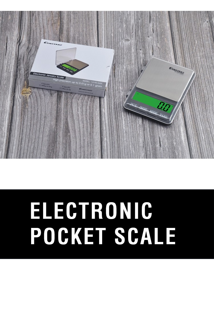 Constant-640C green backlit screen display household electronic jewelry scale, baking scale, gold gram weight scale detail image 4