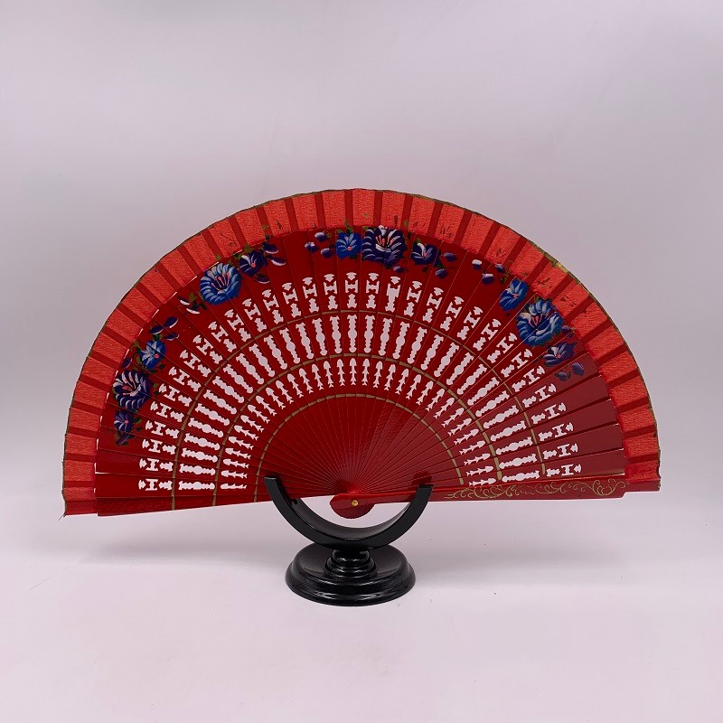 网红汉服甩扇  好开合扇子  旗袍走秀跳舞扇  西班牙跳舞扇  双面画花详情图1