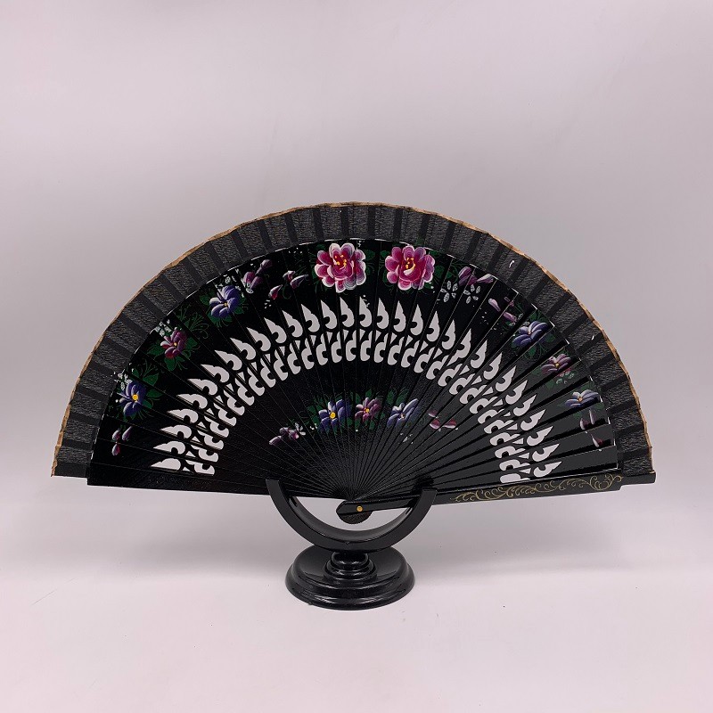 网红汉服甩扇  好开合扇子  旗袍走秀跳舞扇  西班牙跳舞扇  双面画花详情图10