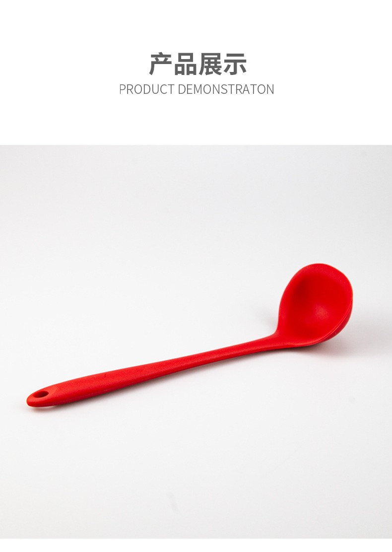 Silicone small soup spoon detail image 1