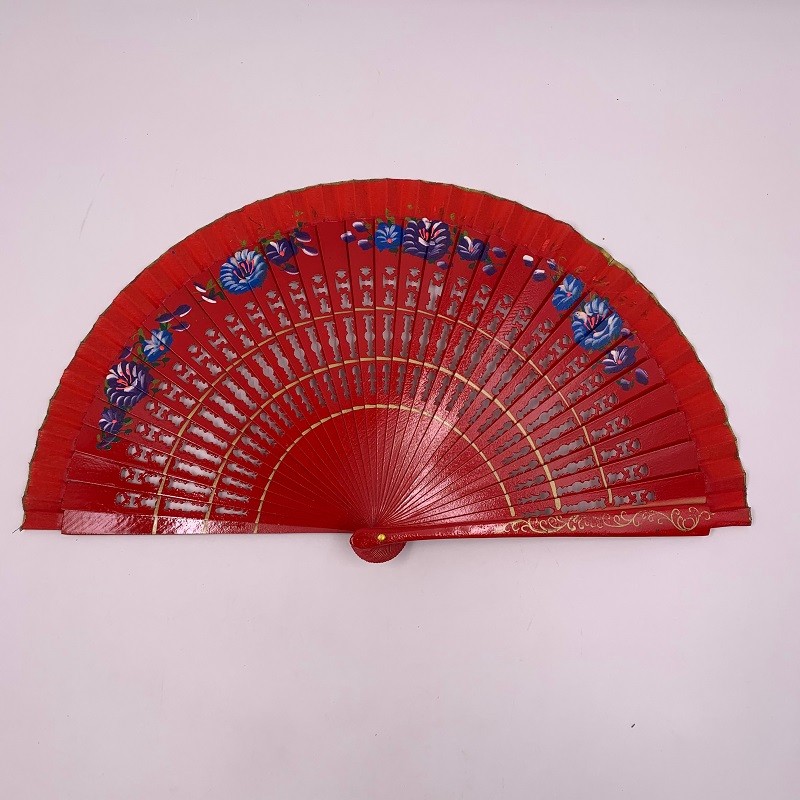网红汉服甩扇  好开合扇子  旗袍走秀跳舞扇  西班牙跳舞扇  双面画花详情图2