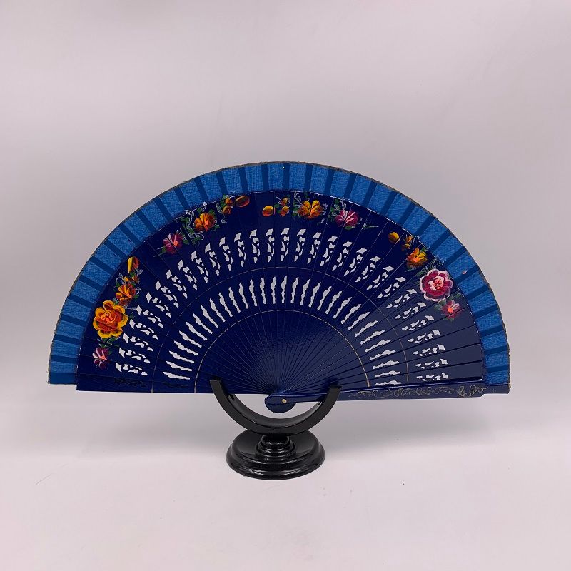 网红汉服甩扇  好开合扇子  旗袍走秀跳舞扇  西班牙跳舞扇  双面画花产品图