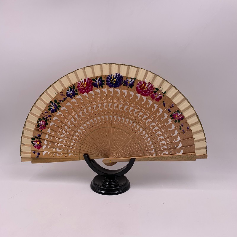 网红汉服甩扇  好开合扇子  旗袍走秀跳舞扇  西班牙跳舞扇  双面画花详情图6