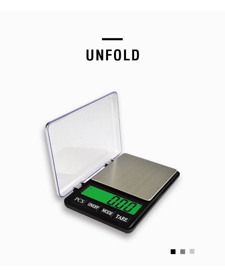 Constant-640C green backlit screen display household electronic jewelry scale, baking scale, gold gram weight scale detail image 2