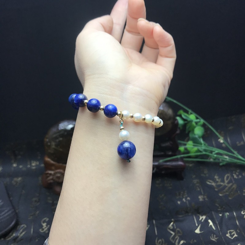 Hand-woven multi-pack freshwater pearl bracelet detail image 4