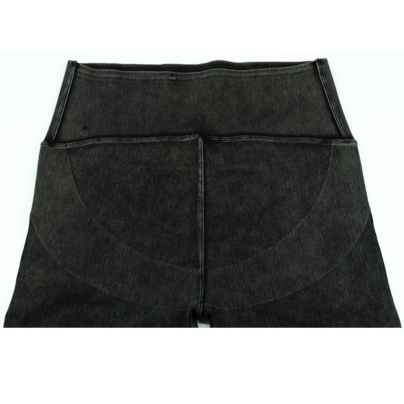 卡卡同款牛仔芭比裤女束腰高腰收腹提臀打底裤外穿紧身瑜伽骑行裤产品图