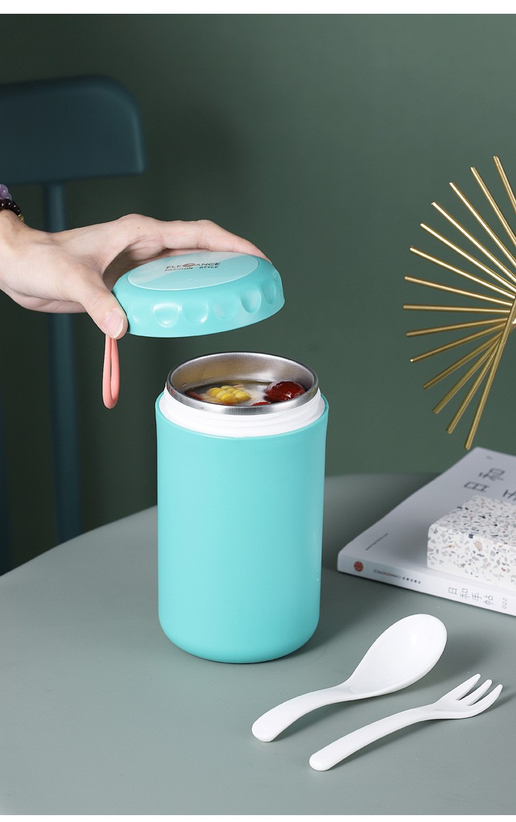 Stainless steel insulated soup cup 750ml sealed leak-proof cup, stewing pot, office worker breakfast porridge cup, portable cup -8 detail image 14