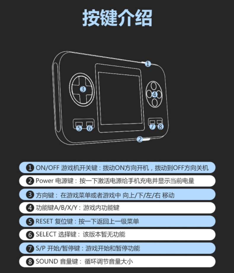 掌上游戏机创意充电宝大容量定制logo复古怀旧户外游戏机移动电源详情图3