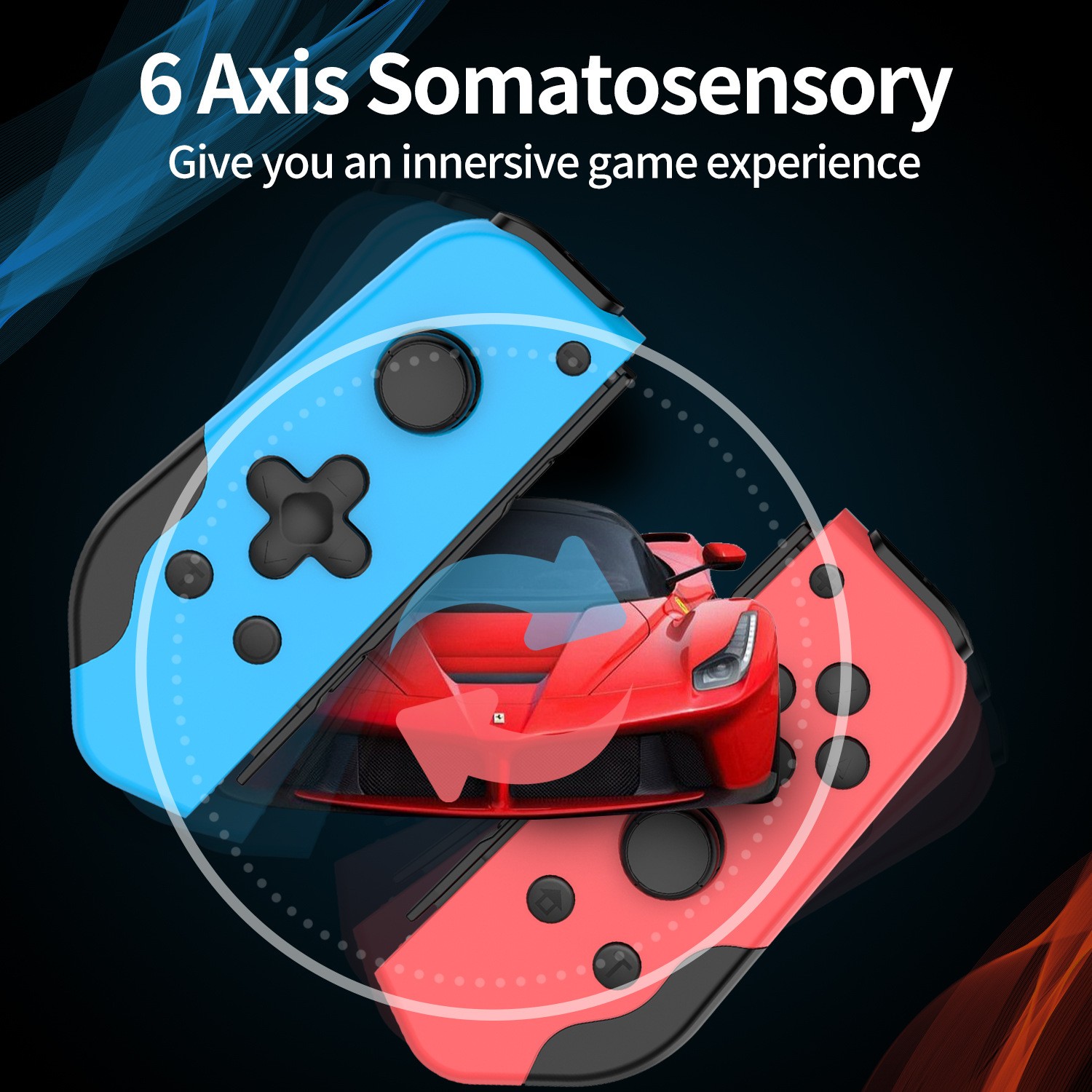 JYS private model JOY CON left and right Bluetooth controller with screenshot vibration dual Turbo continuous transmission Switch controller detail image 2