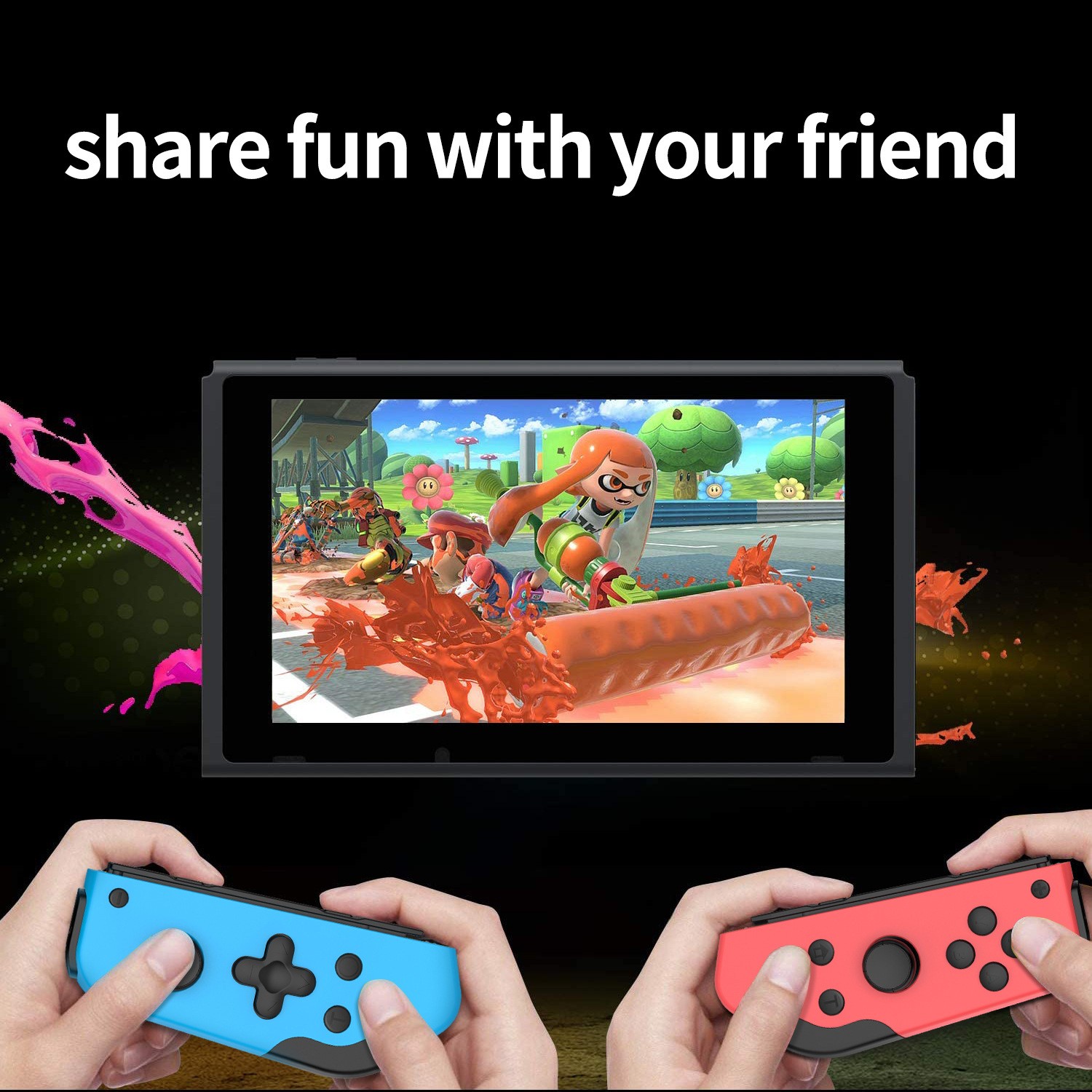 JYS private model JOY CON left and right Bluetooth controller with screenshot vibration dual Turbo continuous transmission Switch controller detail image 4