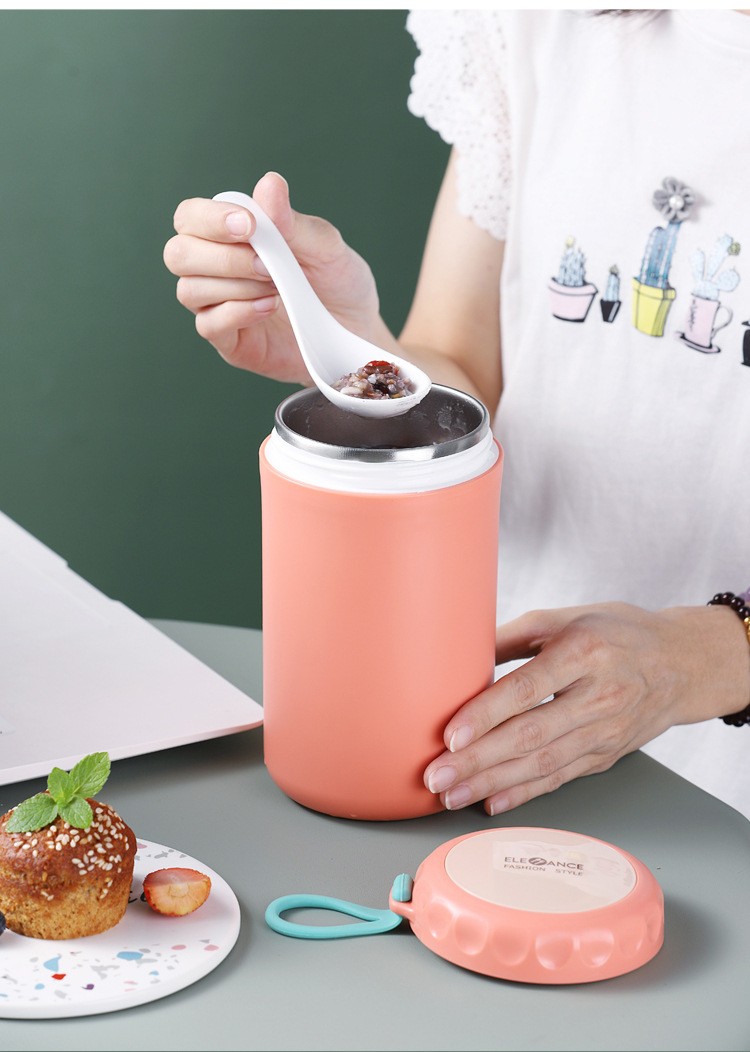 Stainless steel insulated soup cup 750ml sealed leak-proof cup, stewing pot, office worker breakfast porridge cup, portable cup -8 detail image 5