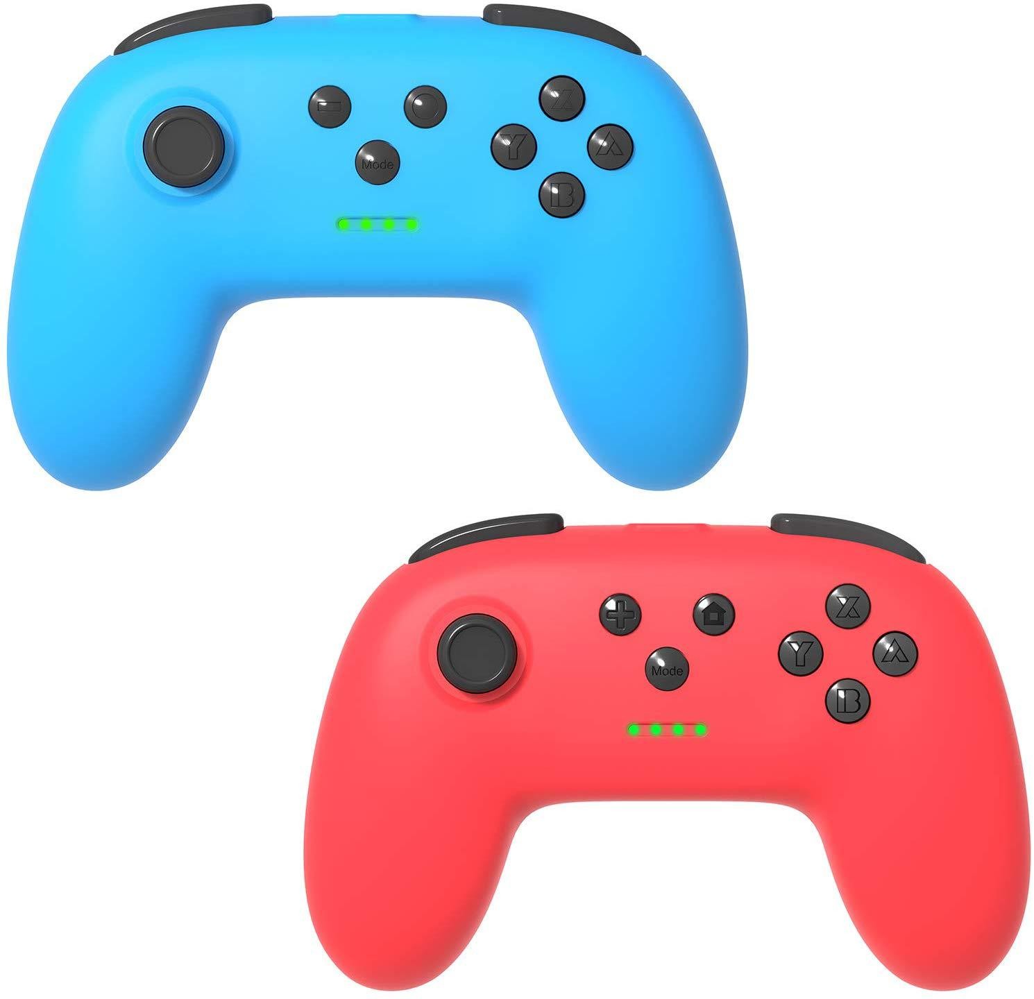 switch pro无线蓝牙游戏手柄NS lite迷你握把手把 双振动喷橡胶油详情图1