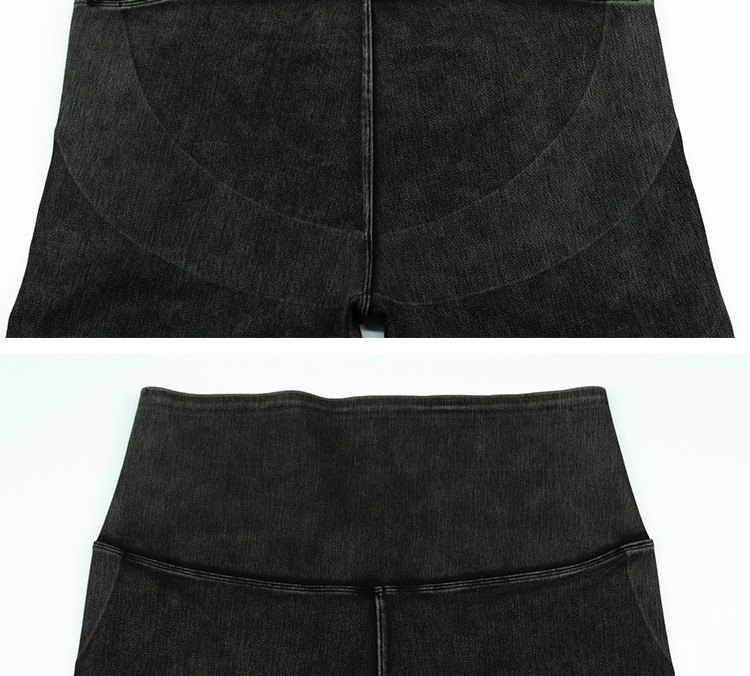 卡卡同款牛仔芭比裤女束腰高腰收腹提臀打底裤外穿紧身瑜伽骑行裤详情图6