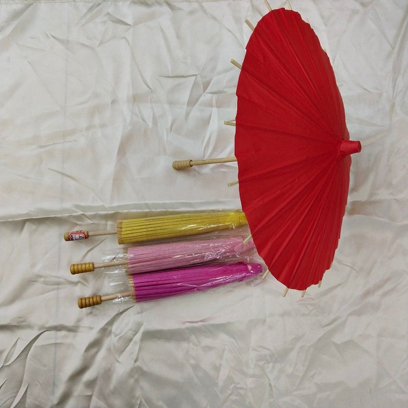 德祯    15CM日式小纸伞   素色手工绘画DIY纸伞产品图