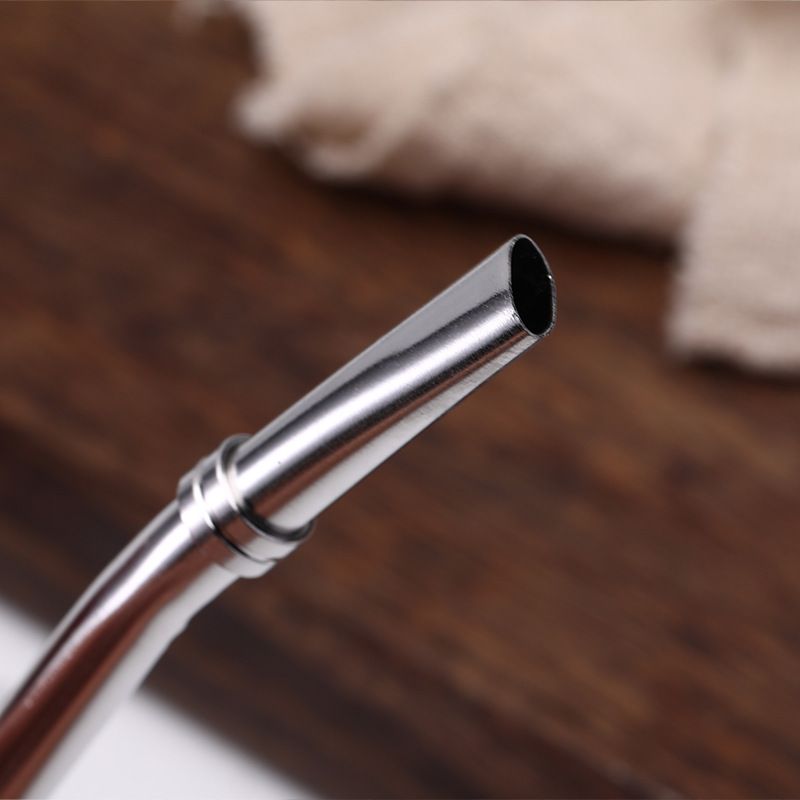 Svino 304 stainless steel creative color-coated straw spoon, milk tea, coffee, yerba mate filter spoon, stirring spoon -14 portable, easy to clean, reusable stainless steel straw spoon, encrypted filtration, creative Item Picture