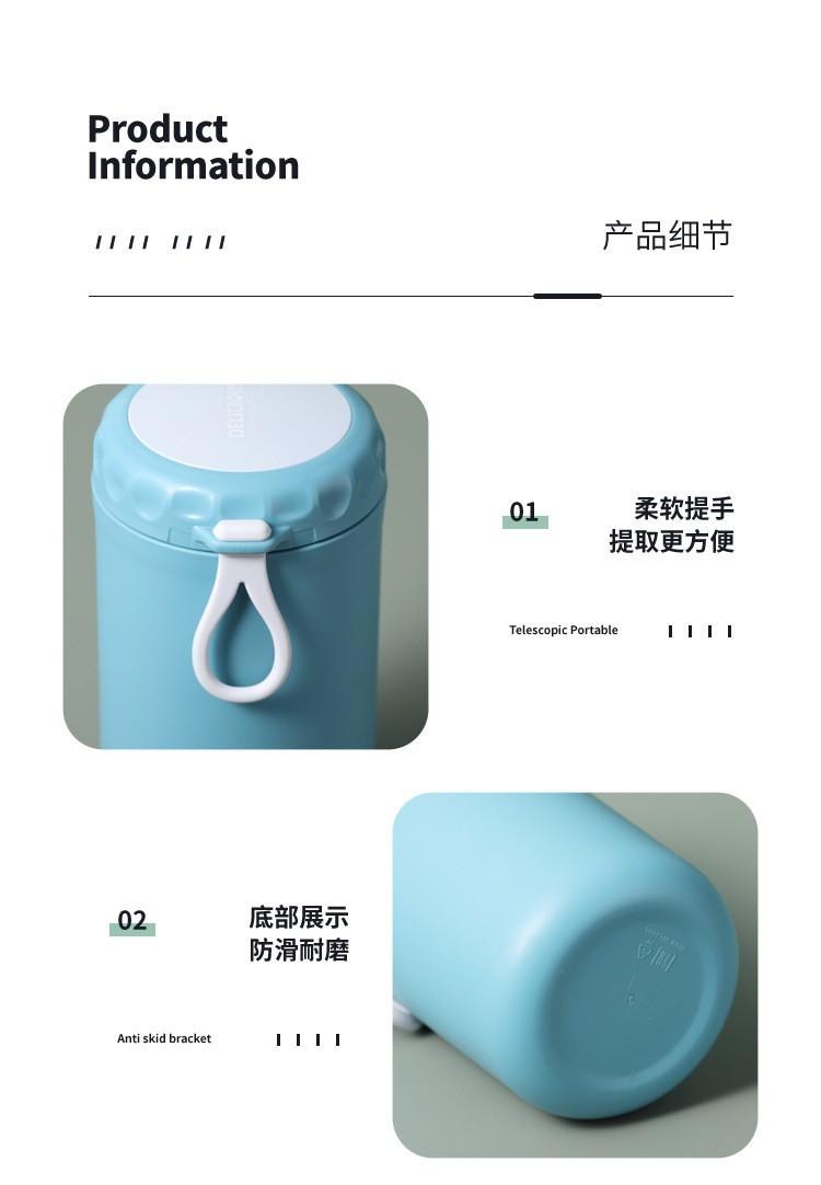 Stainless steel insulated soup cup 750ml sealed leak-proof cup, stewing pot, office worker breakfast porridge cup, portable cup -8 detail image 12