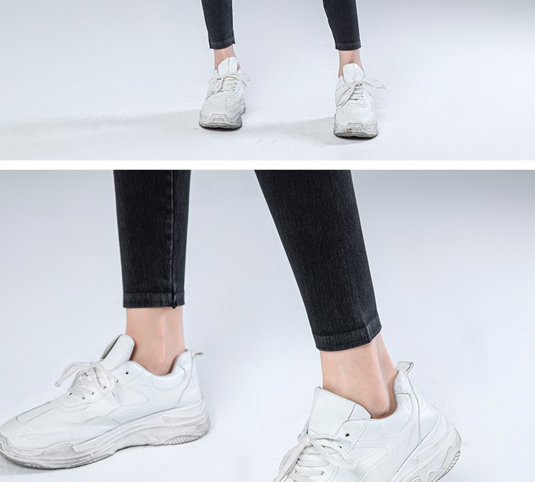 卡卡同款牛仔芭比裤女束腰高腰收腹提臀打底裤外穿紧身瑜伽骑行裤详情图4