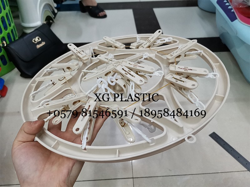 家用多功能晾衣架圆形夹晒衣架详情图6