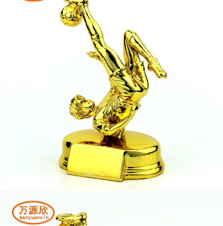 Custom-made trophies, upside-down golden hook award trophies, metal trophies, crystal awards, and football awards undefined