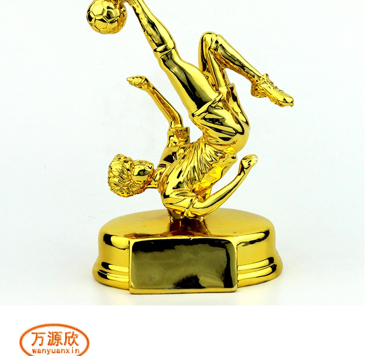 Custom-made trophies, upside-down golden hook award trophies, metal trophies, crystal awards, and football awards undefined