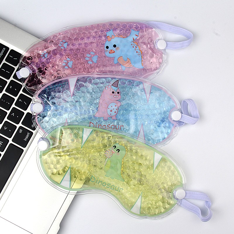 夏季降温时尚冰晶柠檬眼罩 创意卡通冷敷热敷PVC凝胶印刷眼罩可定制详情图4