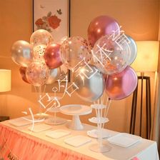 气球桌飘展示支架落地加高气球杆托立柱底座生日派对装饰