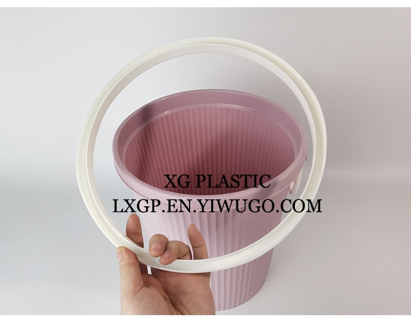 居家家用塑料垃圾桶带压圈客厅创意可爱大容量垃圾桶详情图6