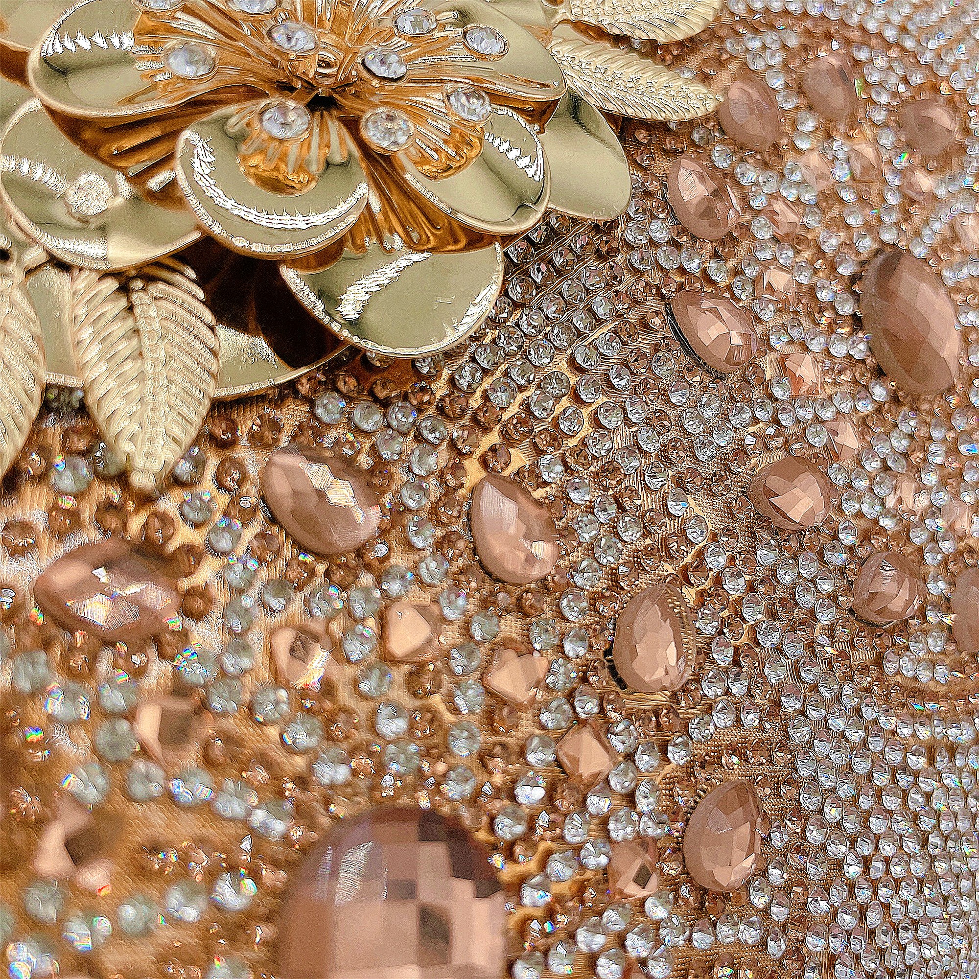 金属设计感斜挎包镶钻女手提包晚宴礼服婚宴包公主包复古模特包详情4