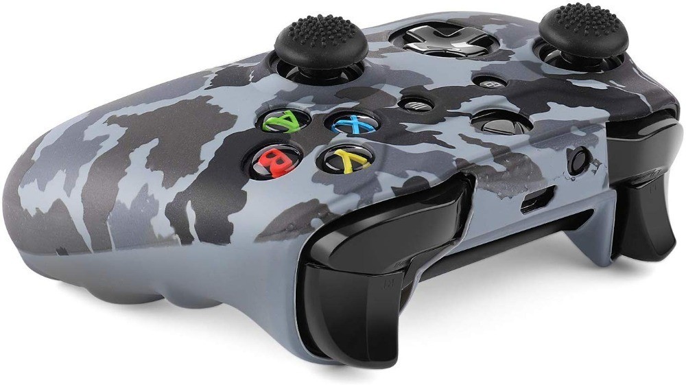 XBOX ONE/XBOX ones Camouflage smooth silicone case Protective case Controller case with joystick cap included detail image 10