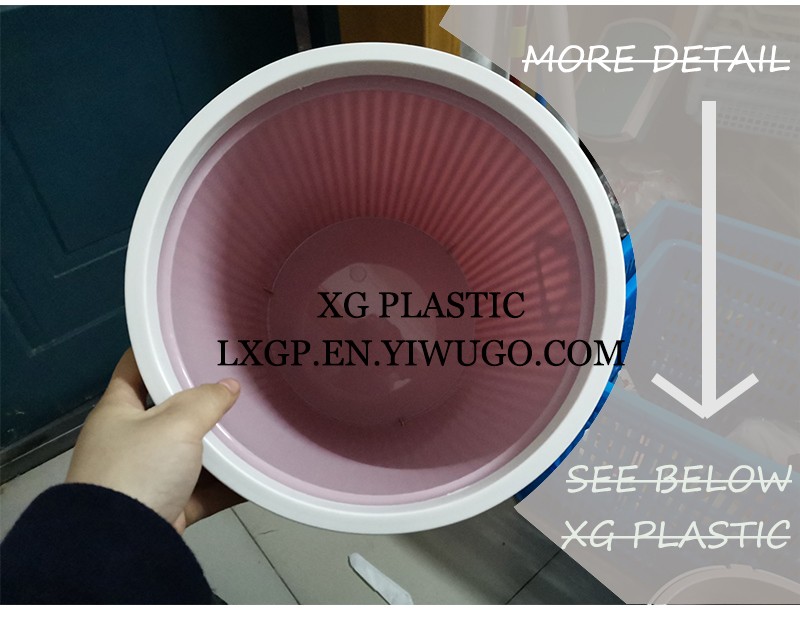 居家家用塑料垃圾桶带压圈客厅创意可爱大容量垃圾桶详情图3