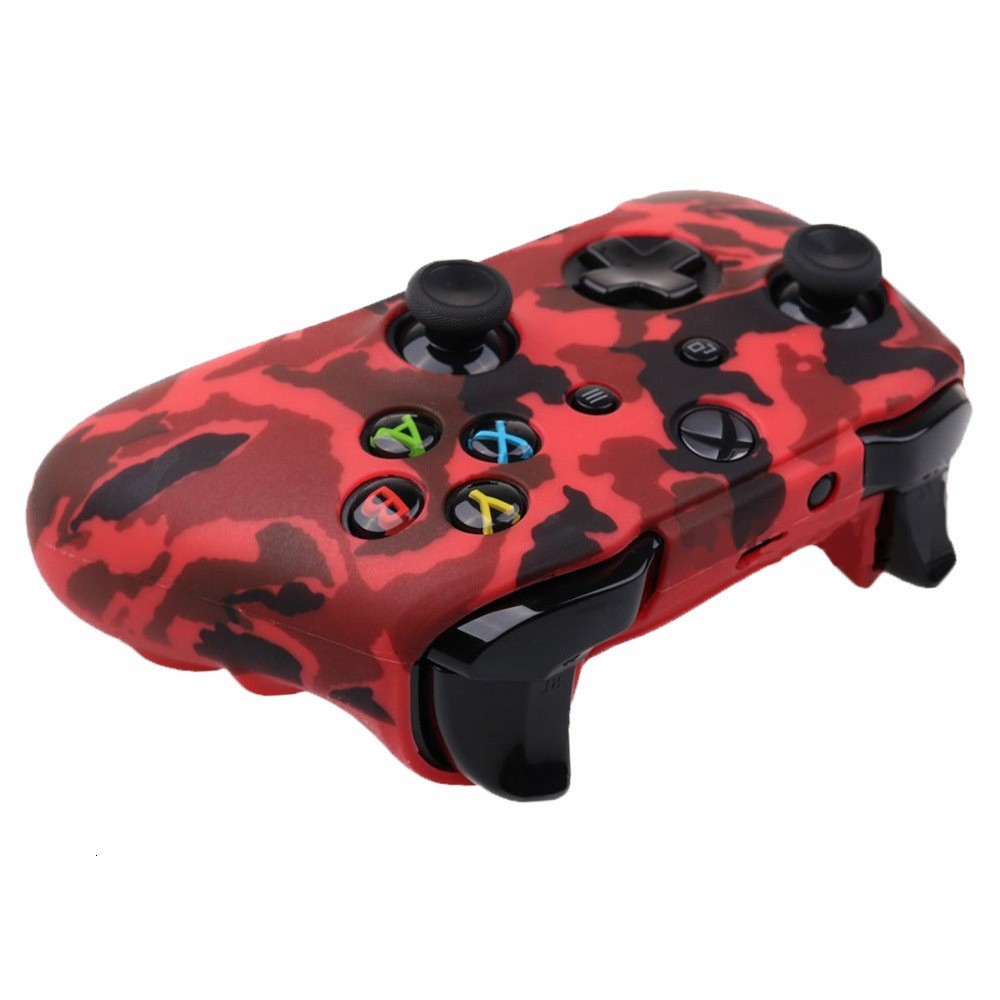 XBOX ONE/XBOX ones Camouflage smooth silicone case Protective case Controller case with joystick cap included detail image 5