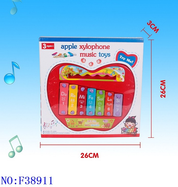 手敲琴七音阶亲子婴幼儿音乐益智启蒙乐器儿童小孩趣味乐器早教玩具义乌小商品城批发货源F38911详情图1