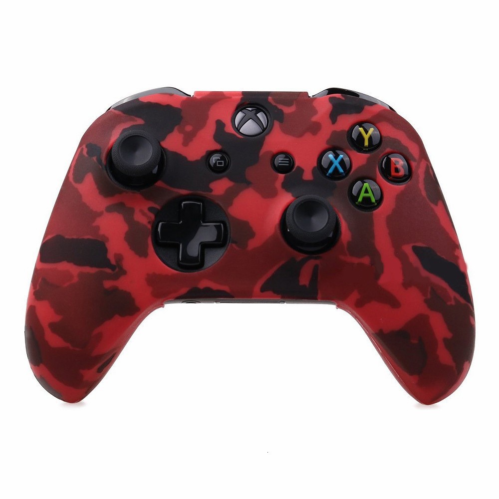 XBOX ONE/XBOX ones Camouflage smooth silicone case Protective case Controller case with joystick cap included detail image 2