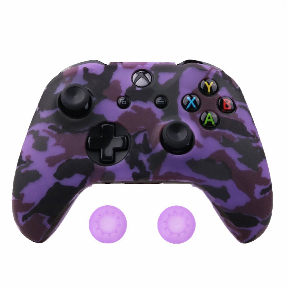 XBOX ONE/XBOX ones Camouflage smooth silicone case Protective case Controller case with joystick cap included detail image 20