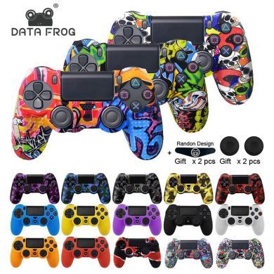 PS4 Controller case PS4 slim Solid Color Controller case Personality Camouflage silicone case ps4 Controller case