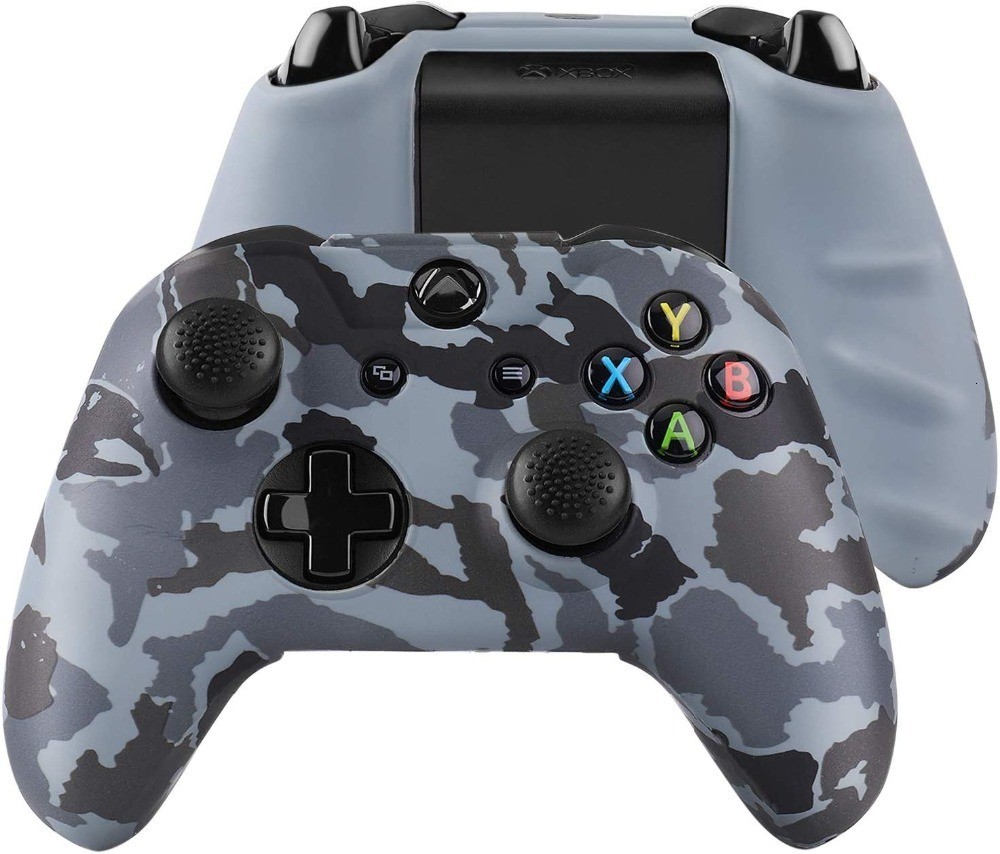 XBOX ONE/XBOX ones Camouflage smooth silicone case Protective case Controller case with joystick cap included detail image 8
